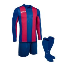 JOMA SET PIROS KÉK HOSSZÚ UJJÚ MEZ + KÉK RÖVIDNADRÁG + KÉK SPORTSZÁR