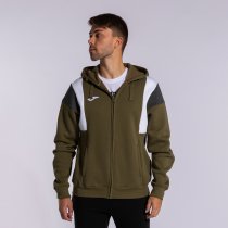 JOMA CONFORT III ZIP-UPKAPUCNIS PULÓVER KHAKI