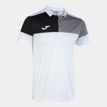 JOMA CREW V SHORT SLEEVE POLO FEHÉR GREY FEKETE