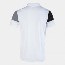 JOMA CREW V SHORT SLEEVE POLO FEHÉR GREY FEKETE