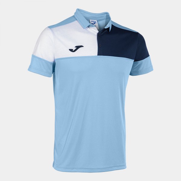 JOMA CREW V SHORT SLEEVE POLO SKY BLUE SÖTÉTKÉK FEHÉR