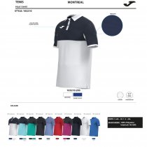 JOMA MONTREAL SHORT SLEEVE POLO SÖTÉTKÉK